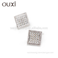 (Y20151) OUXI iniitial sterling 925 silver earrings